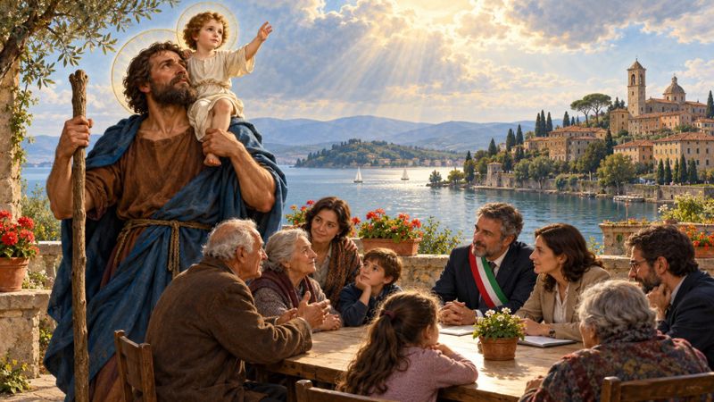 Preghiera a San Cristoforo, patrono di Passignano sul Trasimeno, per la saggezza degli amministratori