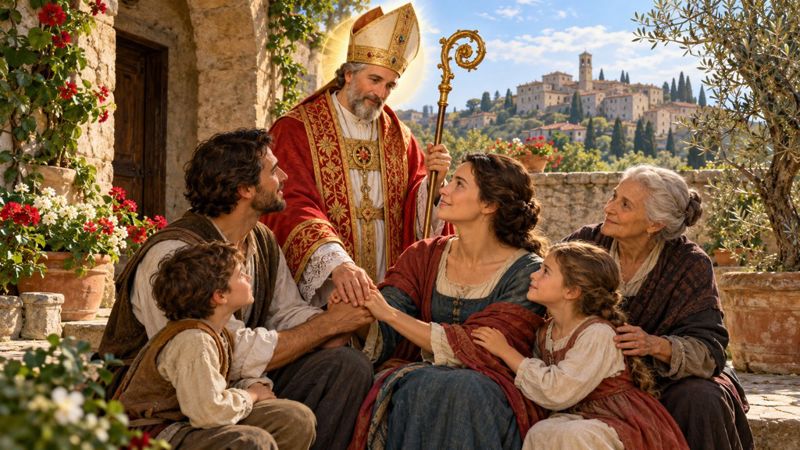 Preghiera a San Valentino, patrono di Penna in Teverina, per l’unità delle famiglie