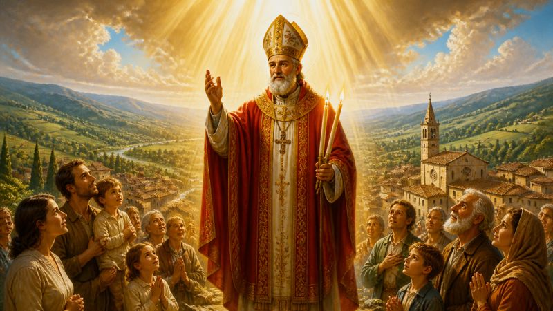 Preghiera di ringraziamento a San Biagio, patrono di Porano, per i doni ricevuti dalla comunità
