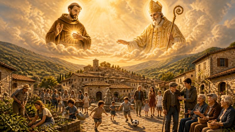 Preghiera a San Paterniano e San Bernardino da Siena, patroni di Scheggia e Pascelupo, per la vita comunitaria