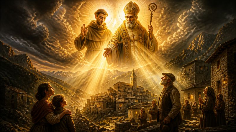 Preghiera a San Paterniano e San Bernardino da Siena, patroni di Scheggia e Pascelupo, per l’aiuto nelle difficoltà