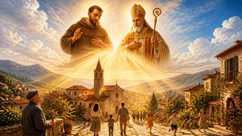 Preghiera a San Paterniano e San Bernardino da Siena, patroni di Scheggia e Pascelupo, per la speranza nel futuro