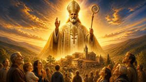 Preghiera di ringraziamento a San Nicola di Bari, patrono di Scheggino, per i doni ricevuti dalla comunità