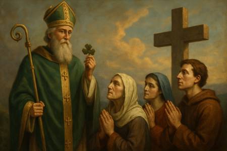 Lode Trinitaria con San Patrizio d'Irlanda