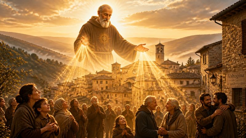 Preghiera a San Bernardino da Siena, patrono di Valtopina, per l’aiuto nelle difficoltà
