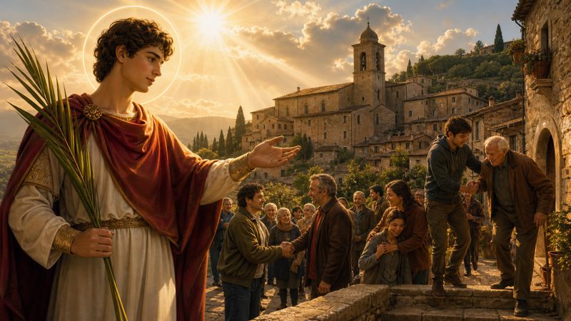 Preghiera a San Pancrazio, patrono di Calvi dell’Umbria, per la pace sociale