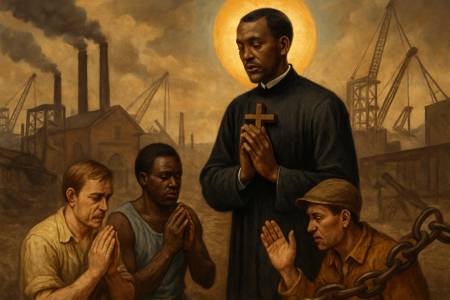 Intercessione a San Pietro Claver per la fine dello sfruttamento degli operai