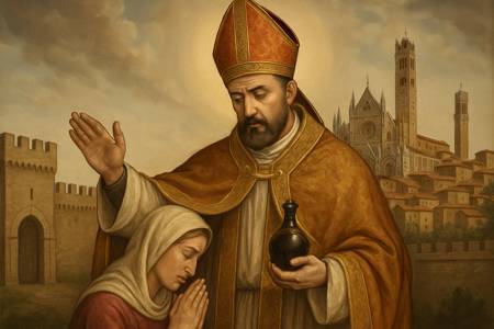 Supplica a San Gennaro per la protezione di Siena dai pericoli