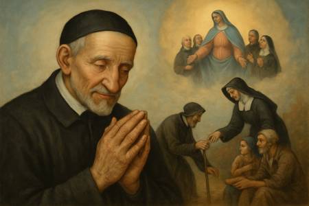 Intercessione a San Vincenzo de' Paoli per le associazioni caritative