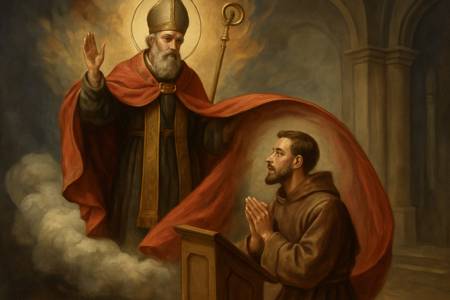 Supplica a San Biagio per la protezione della gola dei cantanti e dei predicatori