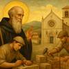 Benedizione a San Benedetto per il lavoro a Norcia