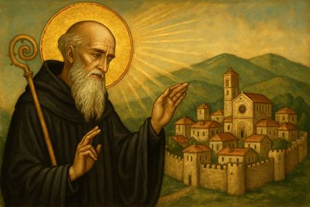 Preghiera al Santo Patrono San Benedetto per la Protezione di Norcia