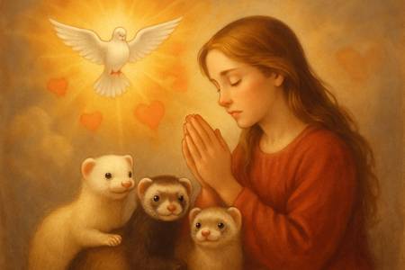 Preghiera allo Spirito Santo per l'Amore verso i Furetti