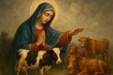 Preghiera alla Madonna per la Protezione delle Mucche