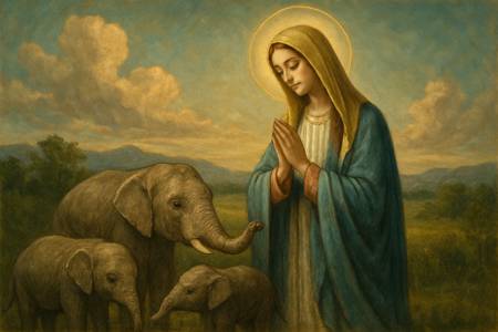 Preghiera alla Madonna per la Protezione degli Elefanti