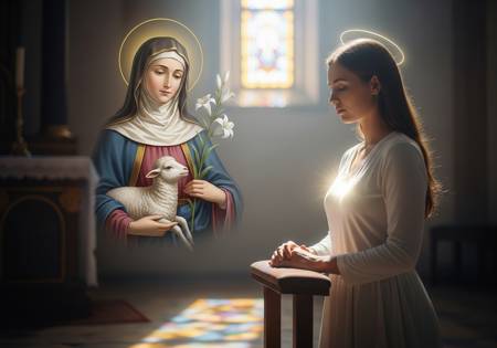 Preghiera personale a Sant'Agnese per la purezza del cuore delle Giovani Donne